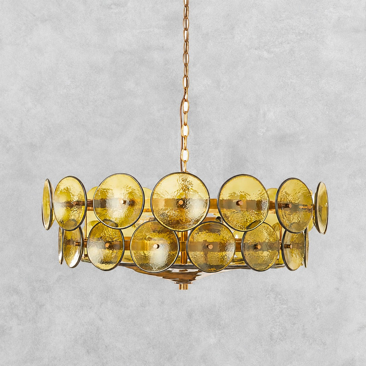 Solaris Disc Murano Chandelier