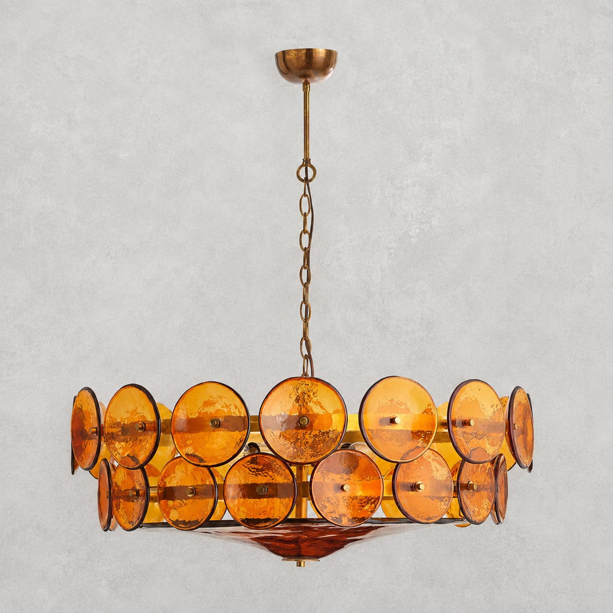 Solaris Disc Murano Chandelier