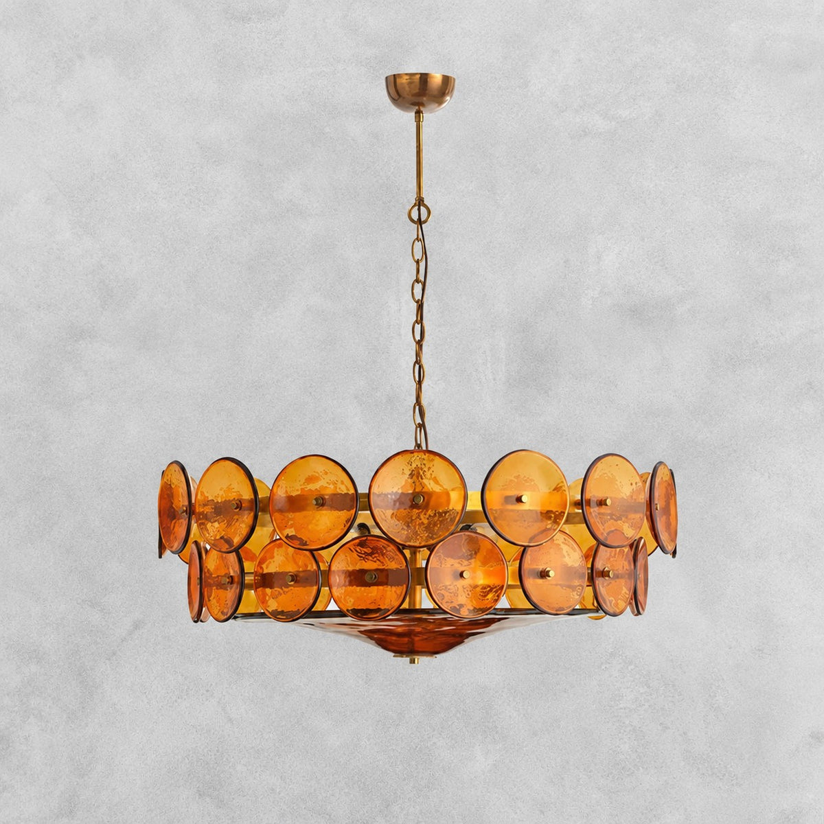 Solaris Disc Murano Chandelier