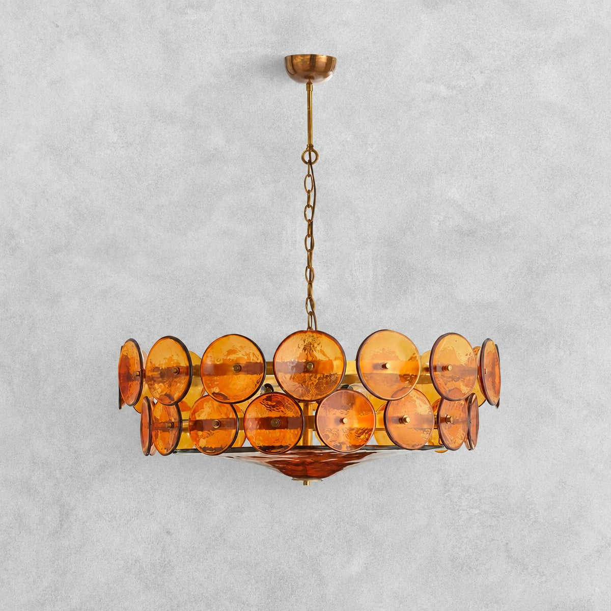 Solaris Disc Murano Chandelier
