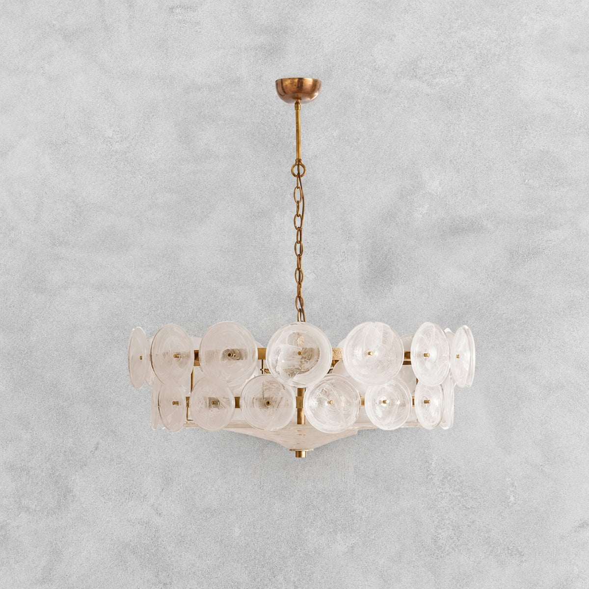 Solaris Disc Murano Chandelier