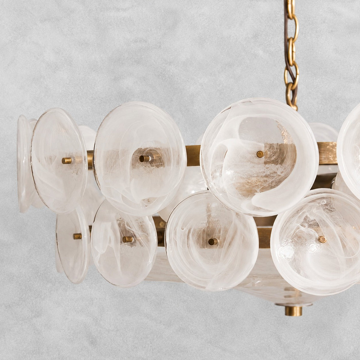 Solaris Disc Murano Chandelier