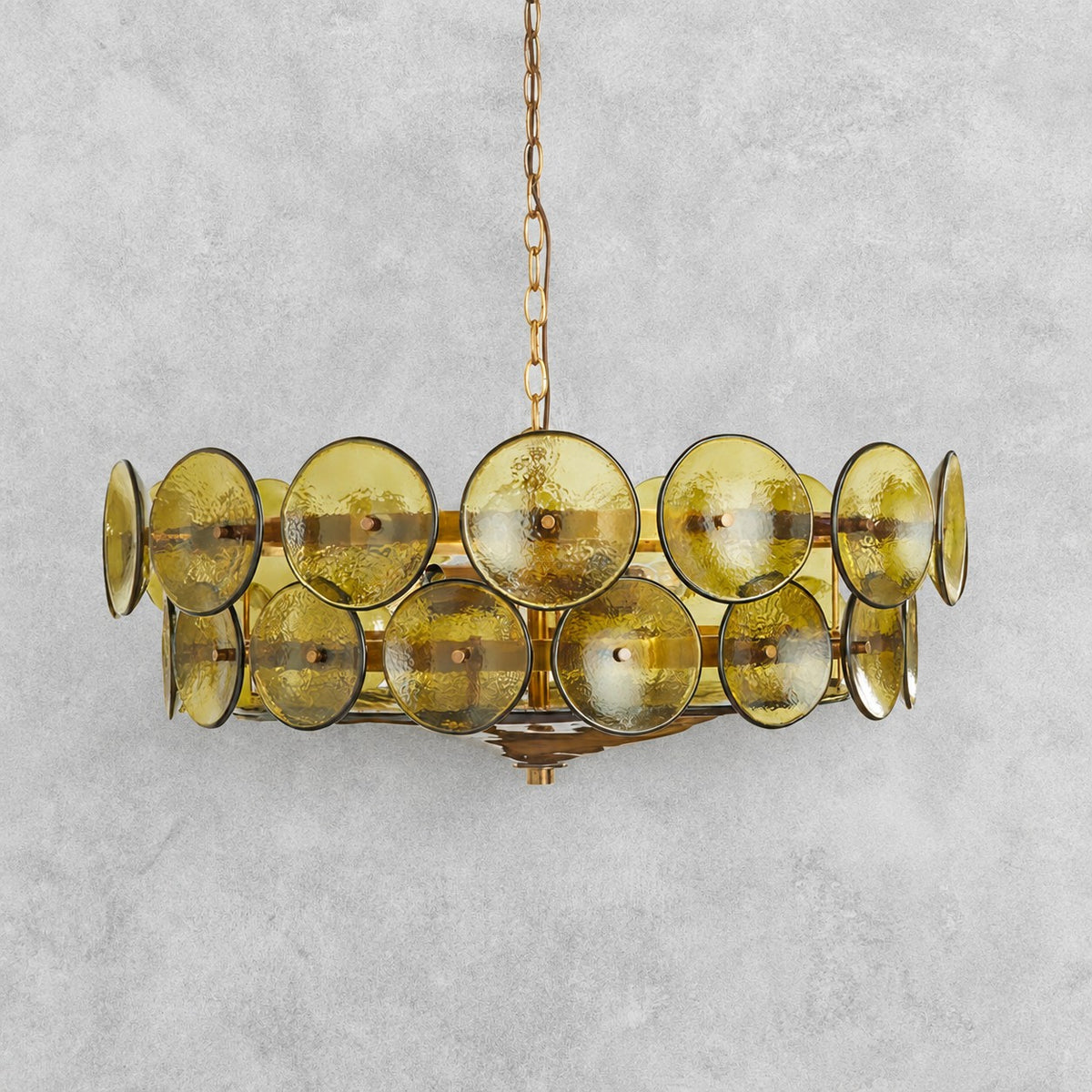 Solaris Disc Murano Chandelier