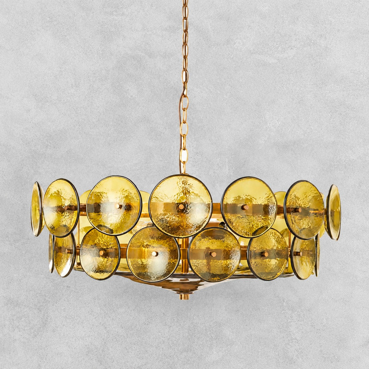 Solaris Disc Murano Chandelier
