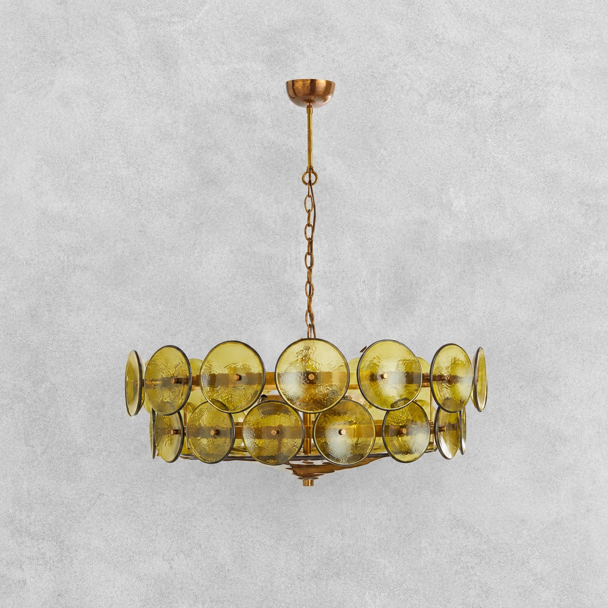 Solaris Disc Murano Chandelier