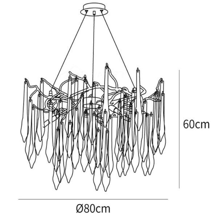 TLL Teardrop Crystal Chandelier