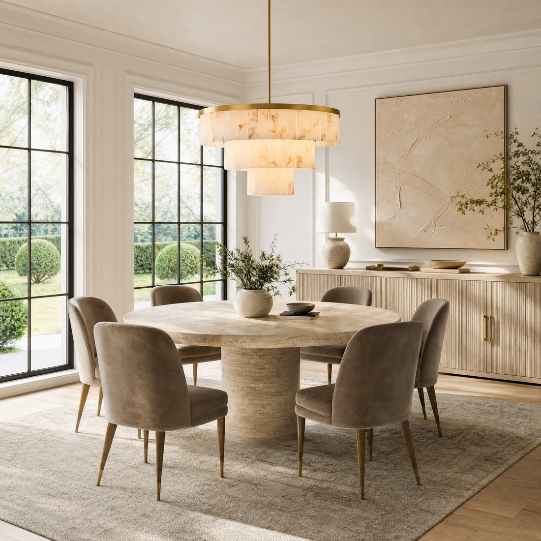 Pendant Light in gold