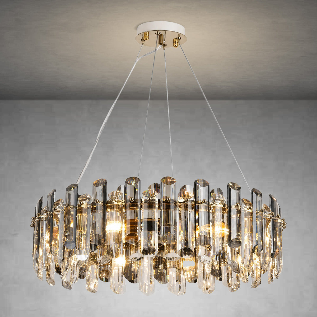 Velo Crystal Halo Chandelier