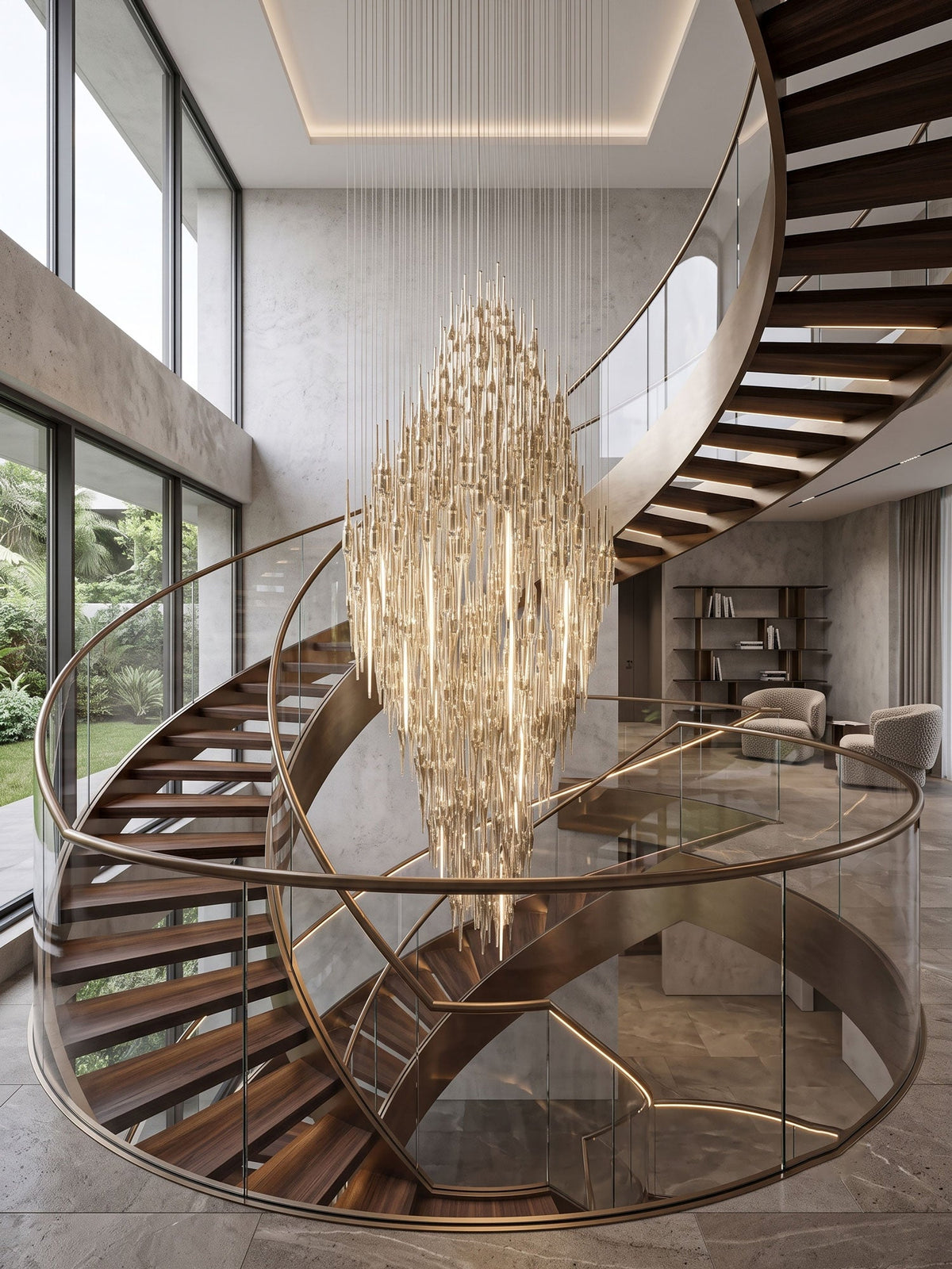 Vitara Glass Drop Chandelier - Trivellolab