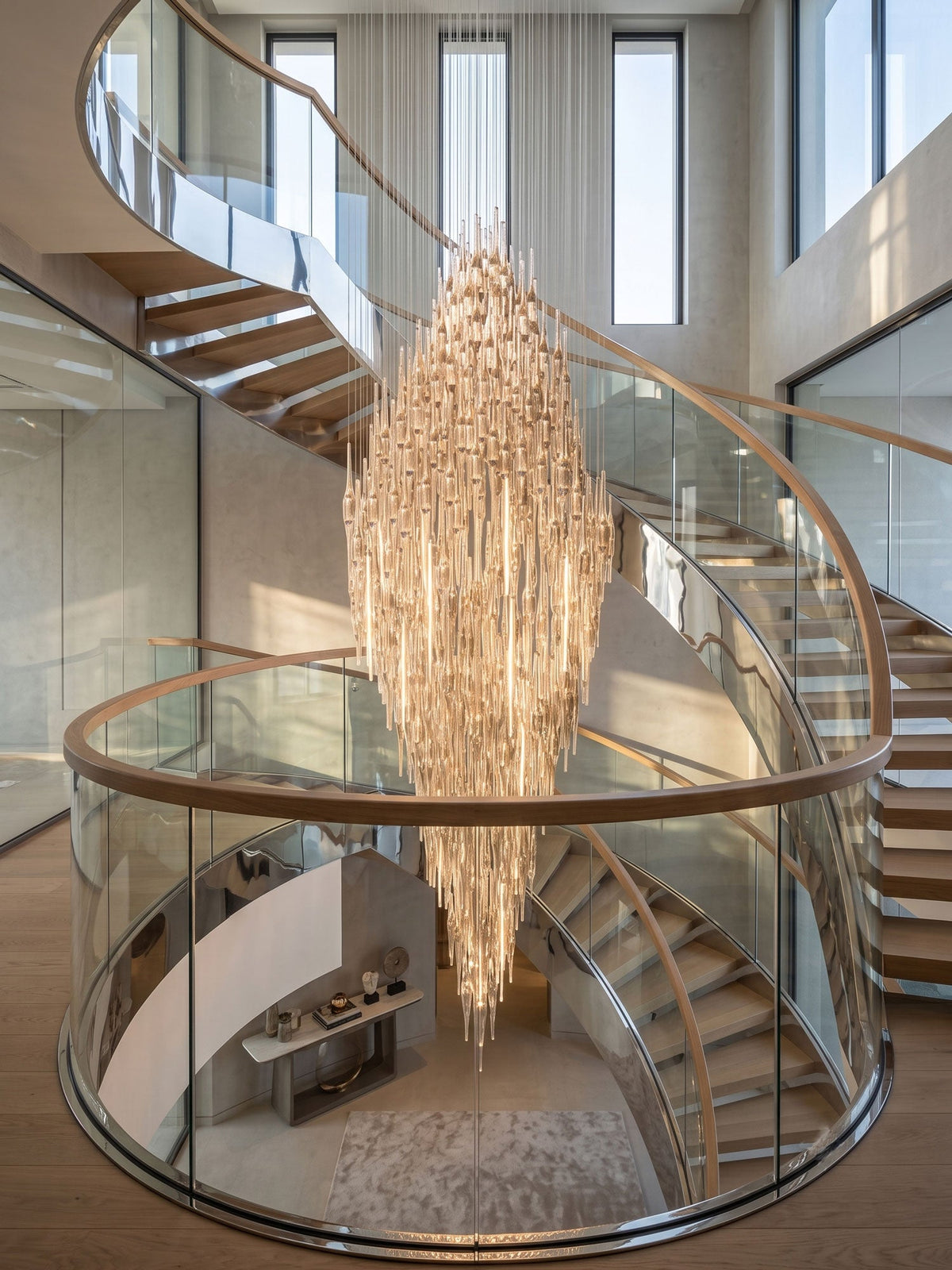 Vitara Glass Drop Chandelier - Trivellolab