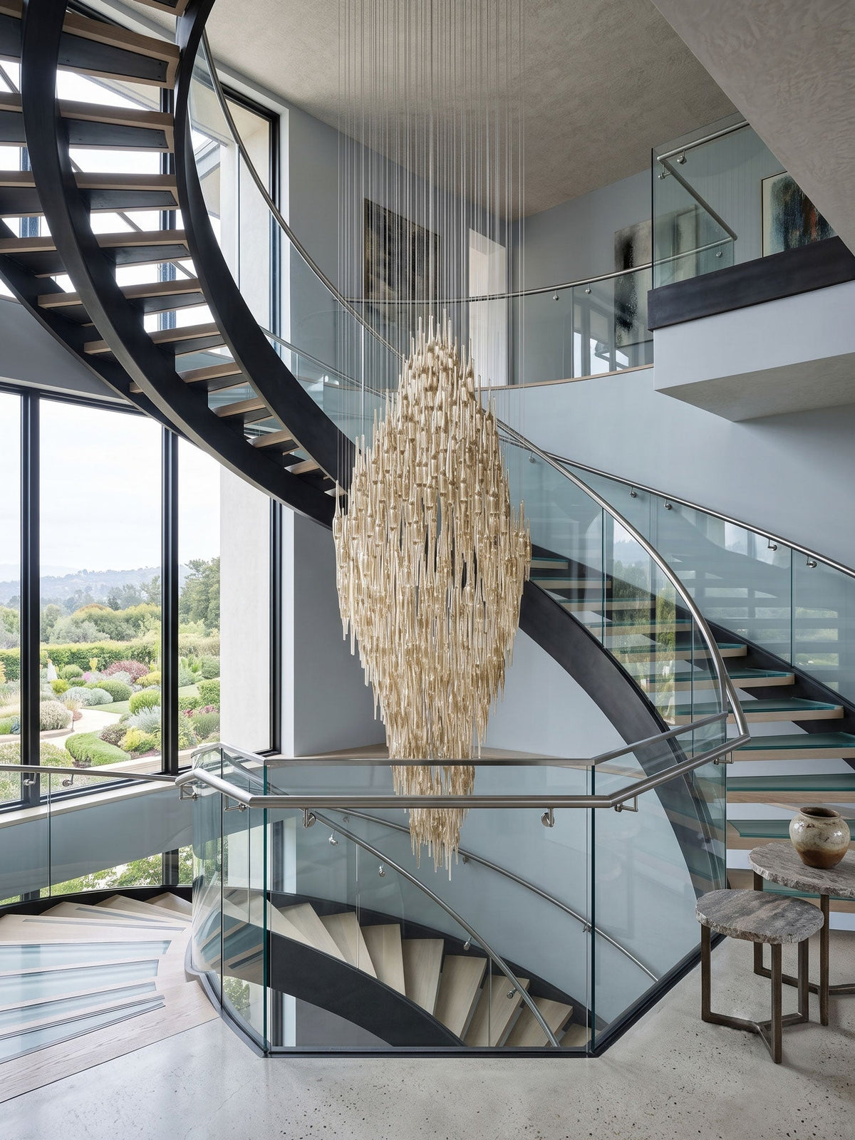 Vitara Glass Drop Chandelier - Trivellolab