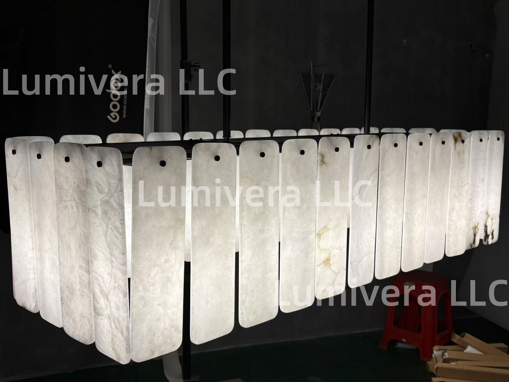 Calametta Onyx Rectangular Chandelier