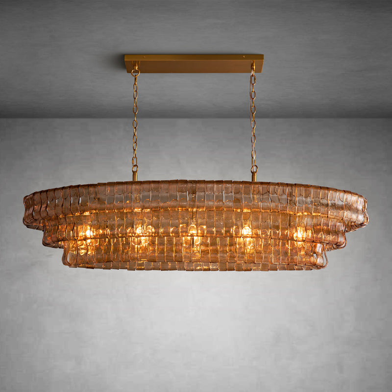 Ghiaccio Oval Chandelier