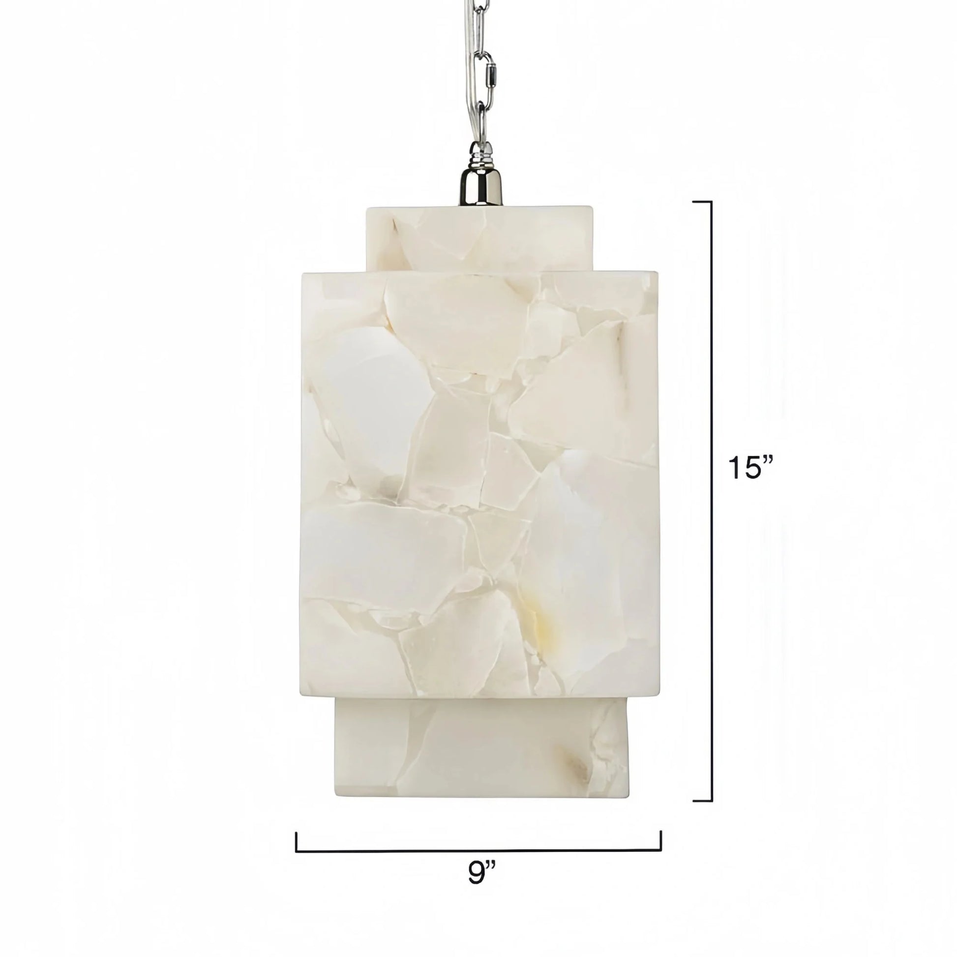 Alabaster Cube Pendant Light - Trivellolab