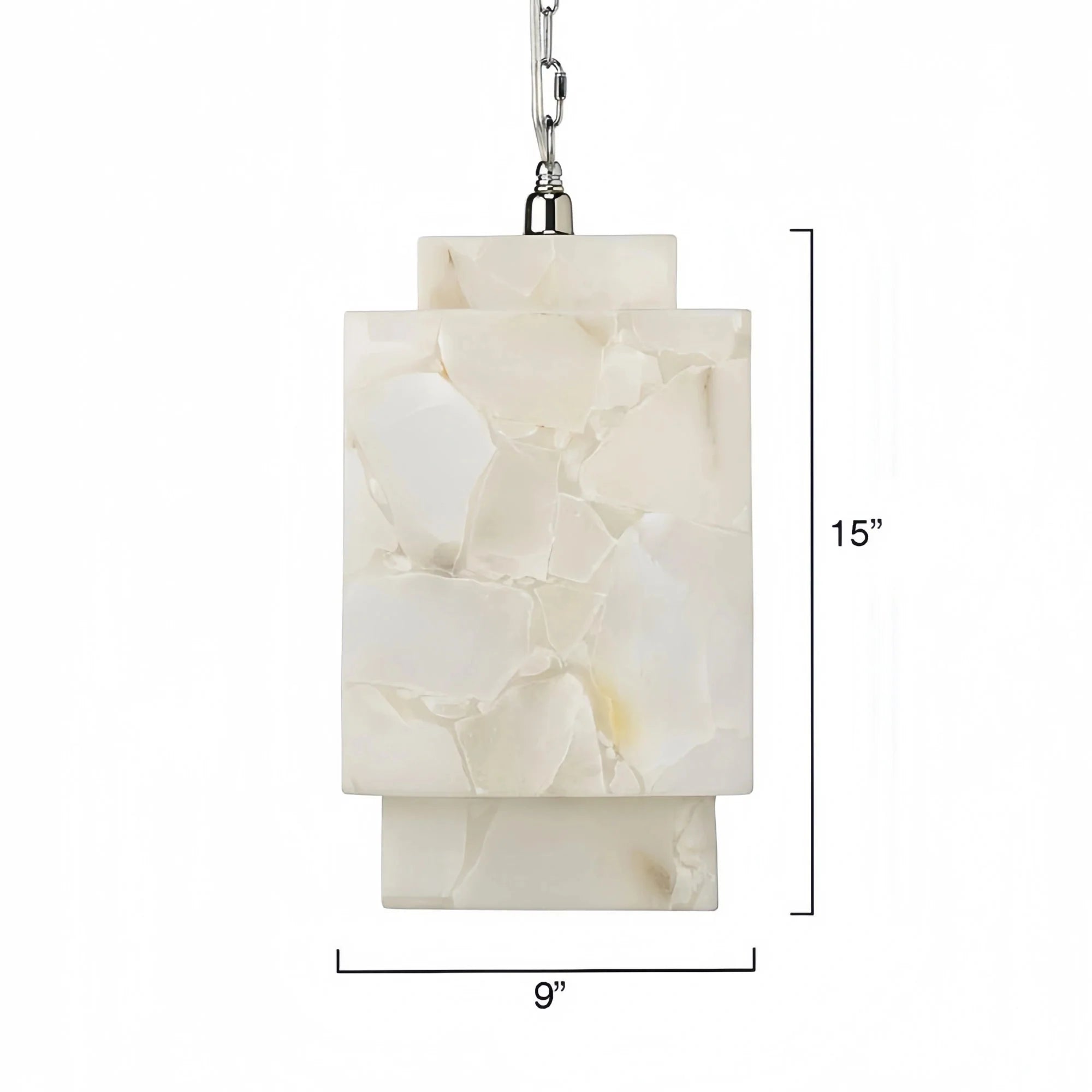 Alabaster Cube Pendant Light - Trivellolab