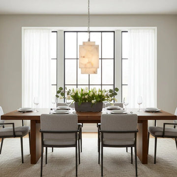 Alabaster Cube Pendant Light - Trivellolab