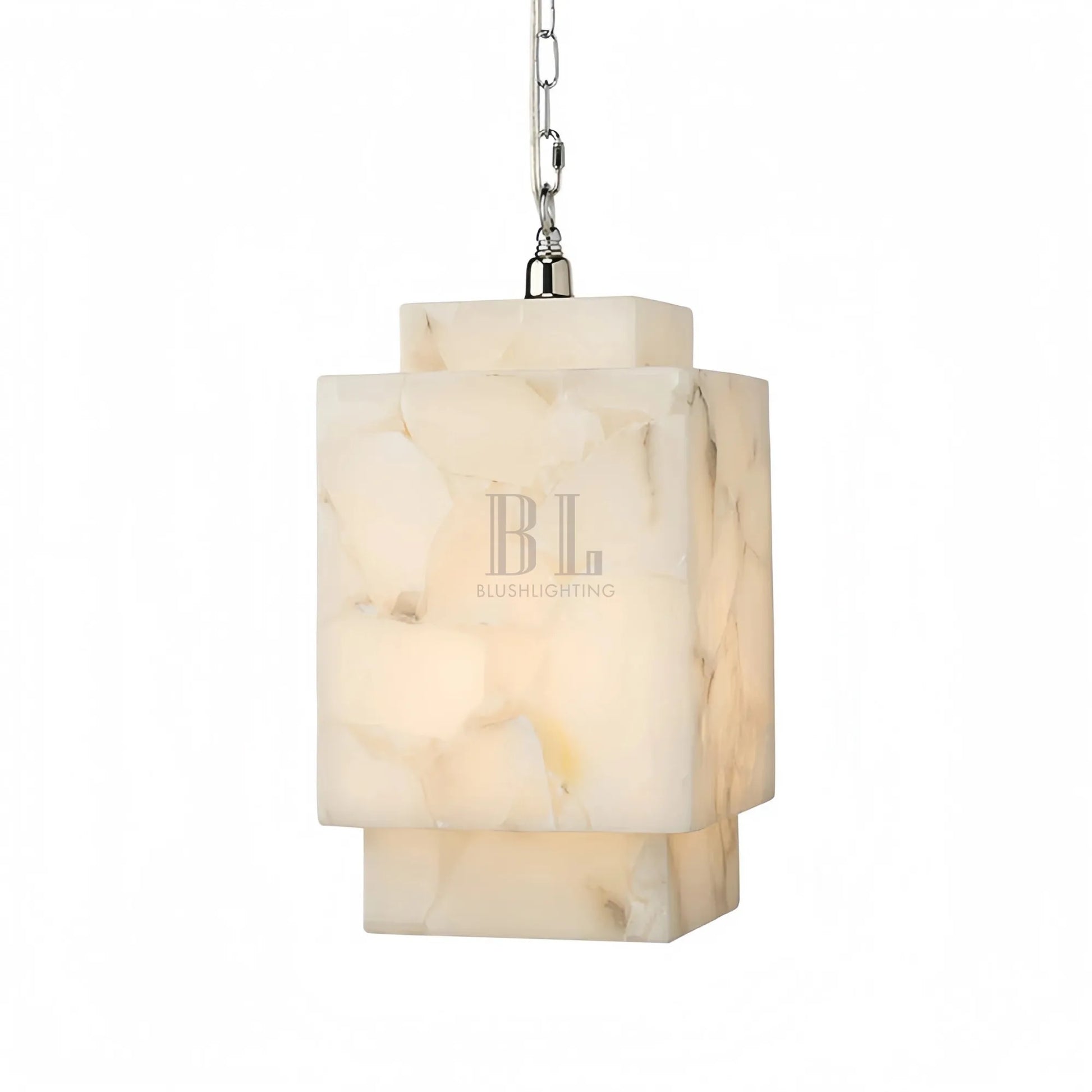 Alabaster Cube Pendant Light - Trivellolab