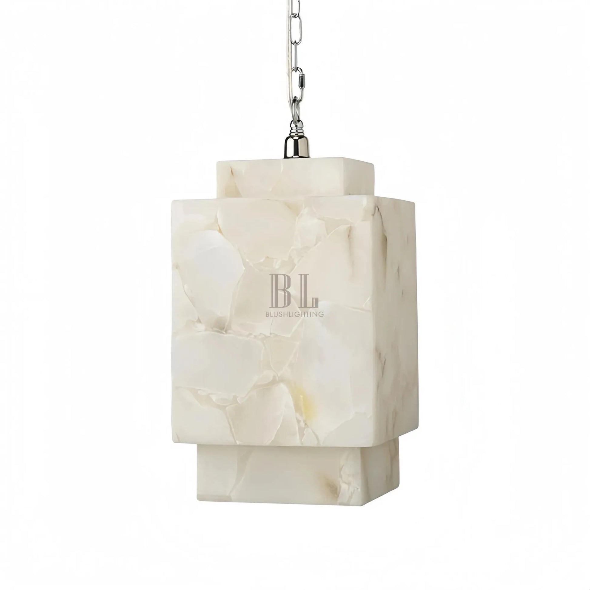Alabaster Cube Pendant Light - Trivellolab