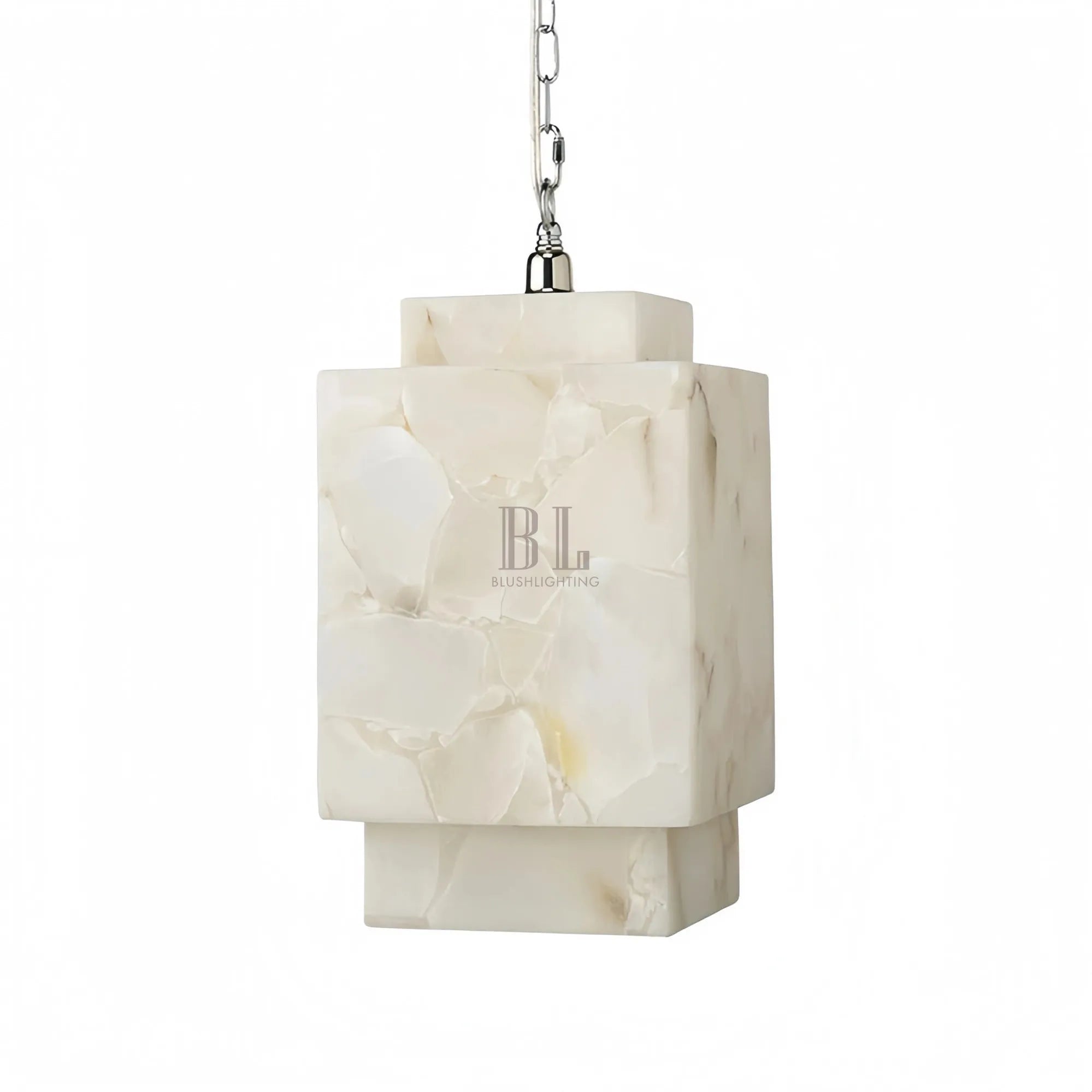 Alabaster Cube Pendant Light - Trivellolab