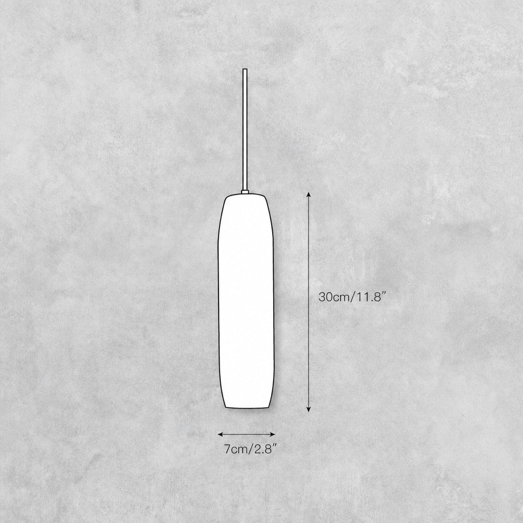 Alabaster Flute Pendant Light