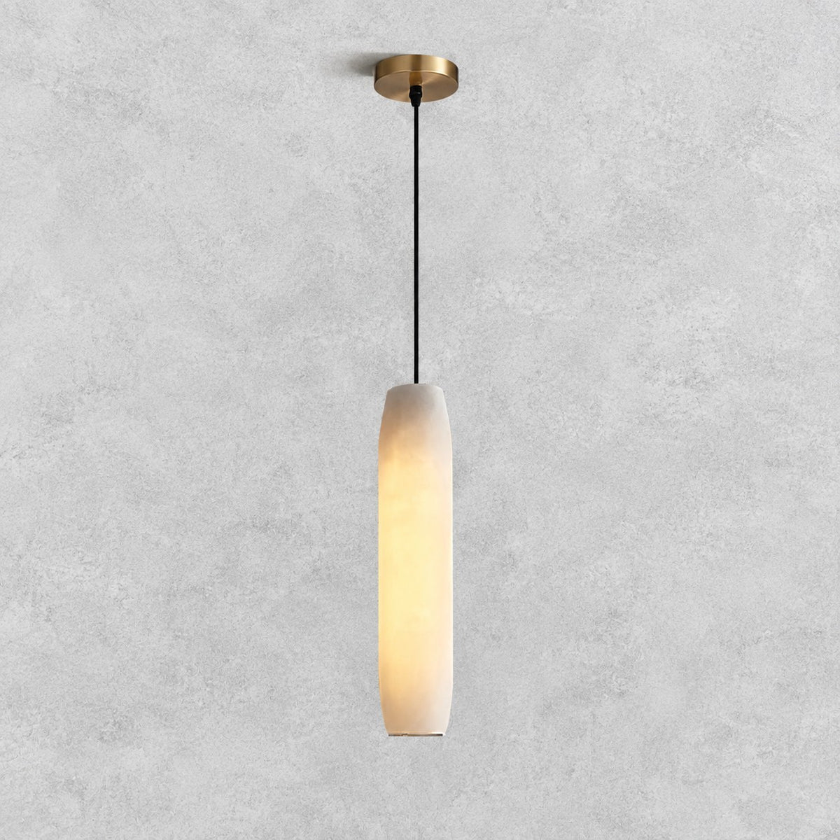 Alabaster Flute Pendant Light