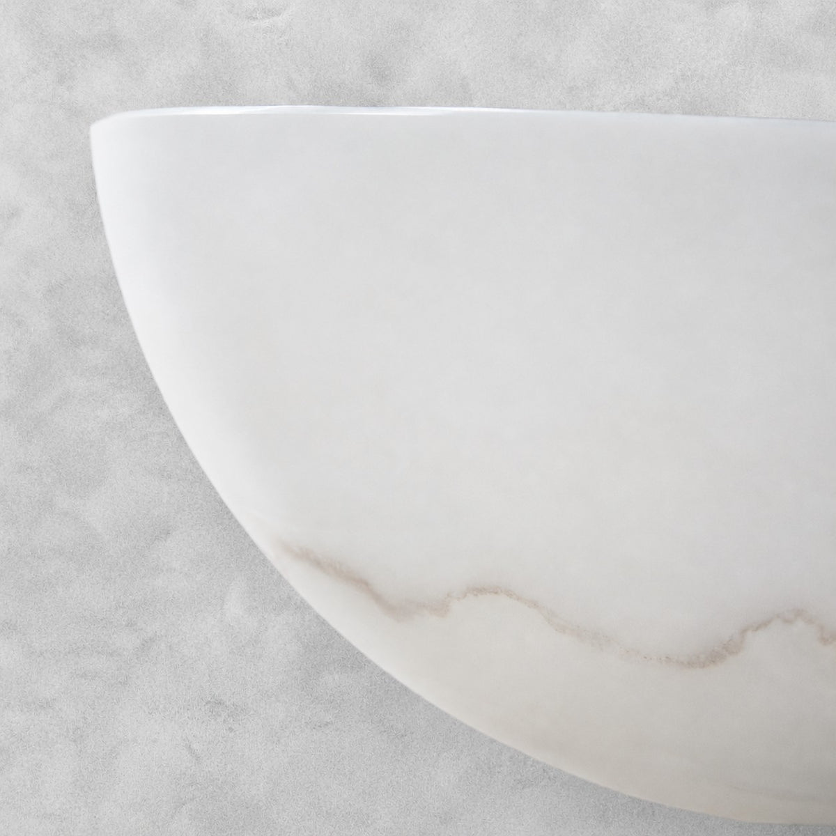 Alabaster Mid-Century Modern Living Room Wall Sconce