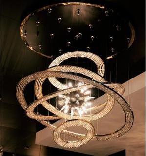 Aleron Crystal Ring Sputnik Chandelier - 47"w x 47"hTrivellolab