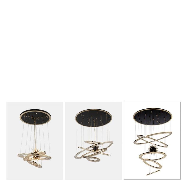 Aleron Crystal Ring Sputnik Chandelier - 24"w x 26"hTrivellolab