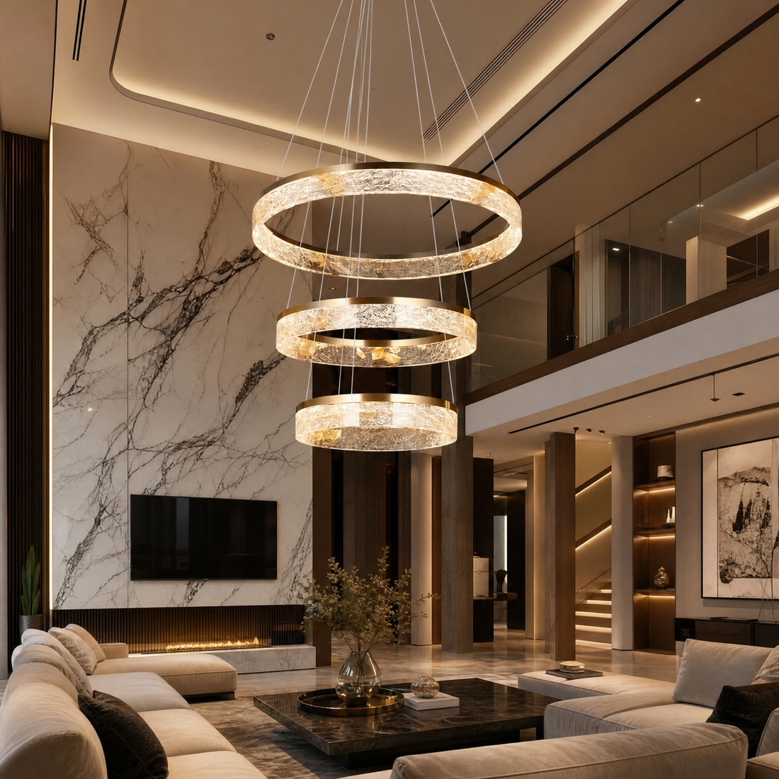 Alps Modern Sculptural Ring Chandelier - main