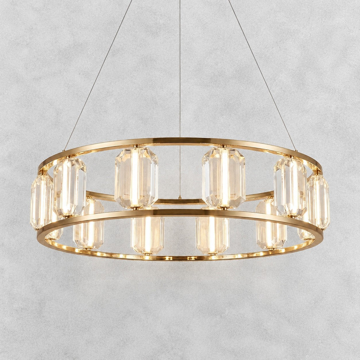 Arcus Contemporary Crystal Chandelier