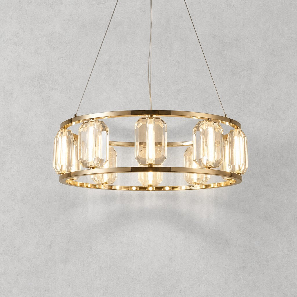 Arcus Contemporary Crystal Chandelier