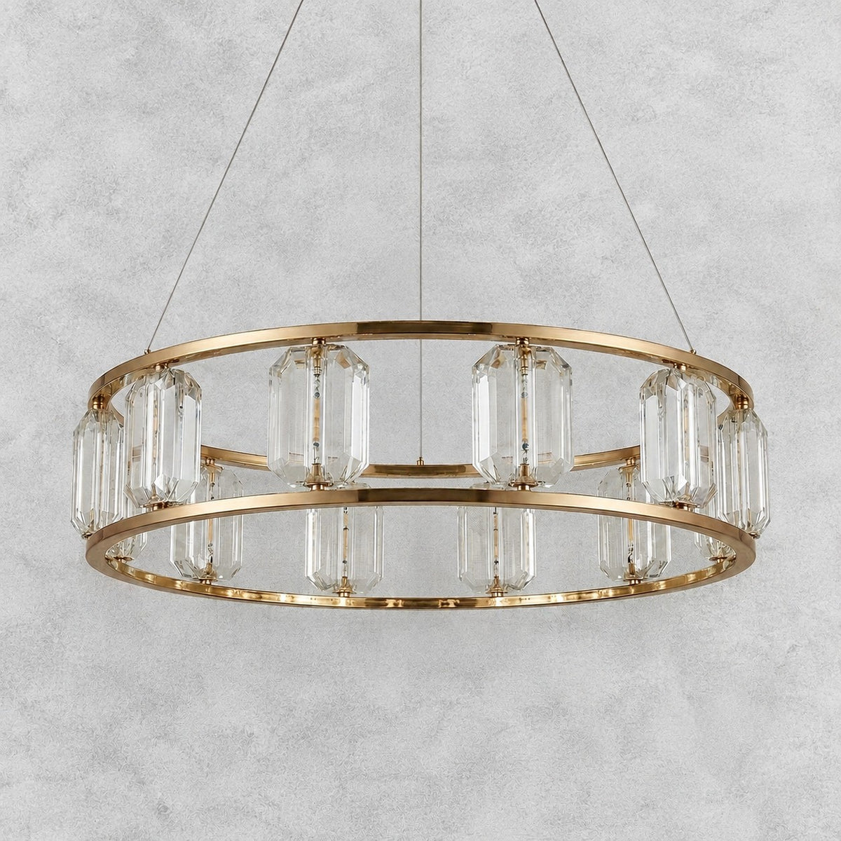 Arcus Contemporary Crystal Chandelier