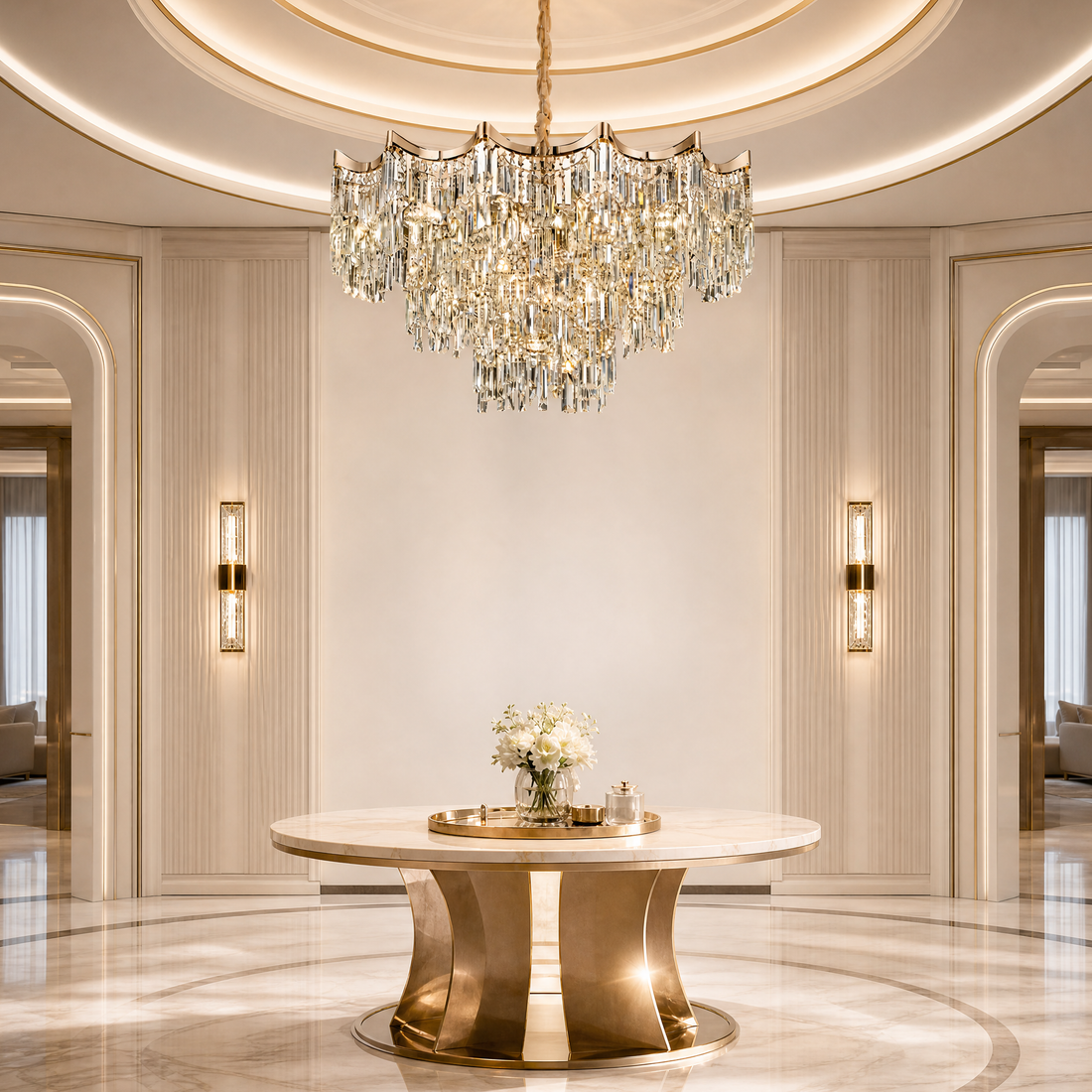 Aria Crystal Chandelier — product photo