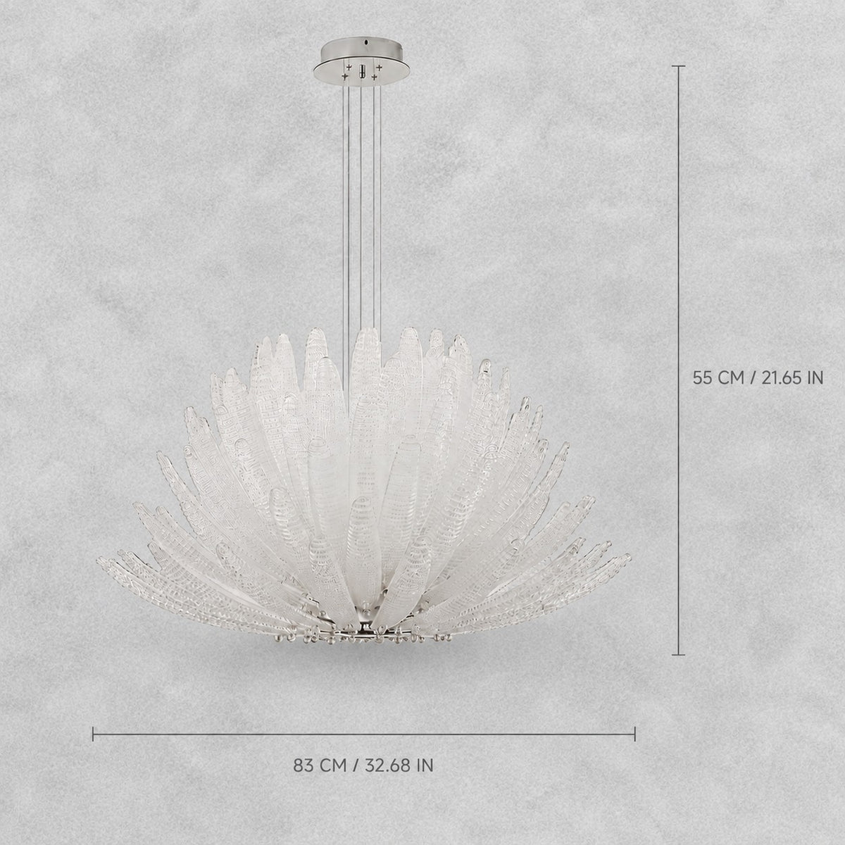 Artisan Murano Style Calista  Chandelier