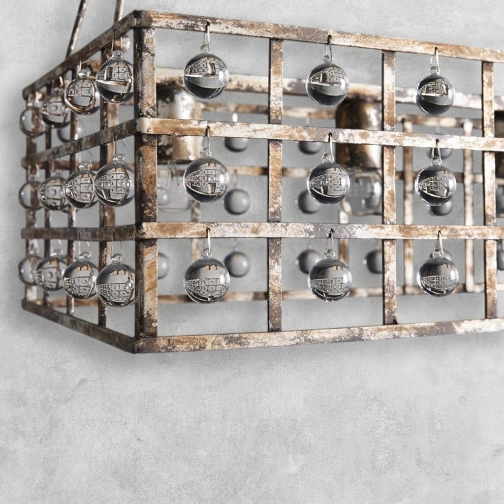 Aubrey Rectangular Chandelier 7 Light