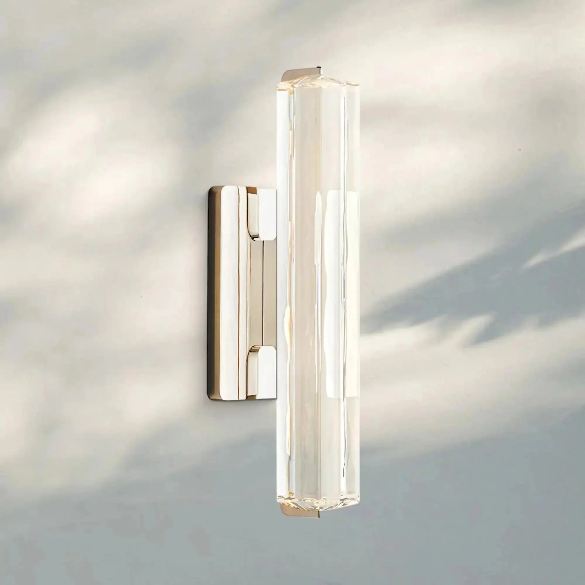 Auburn Crystal Single Wall Sconce - 15''NickelBlushlighting