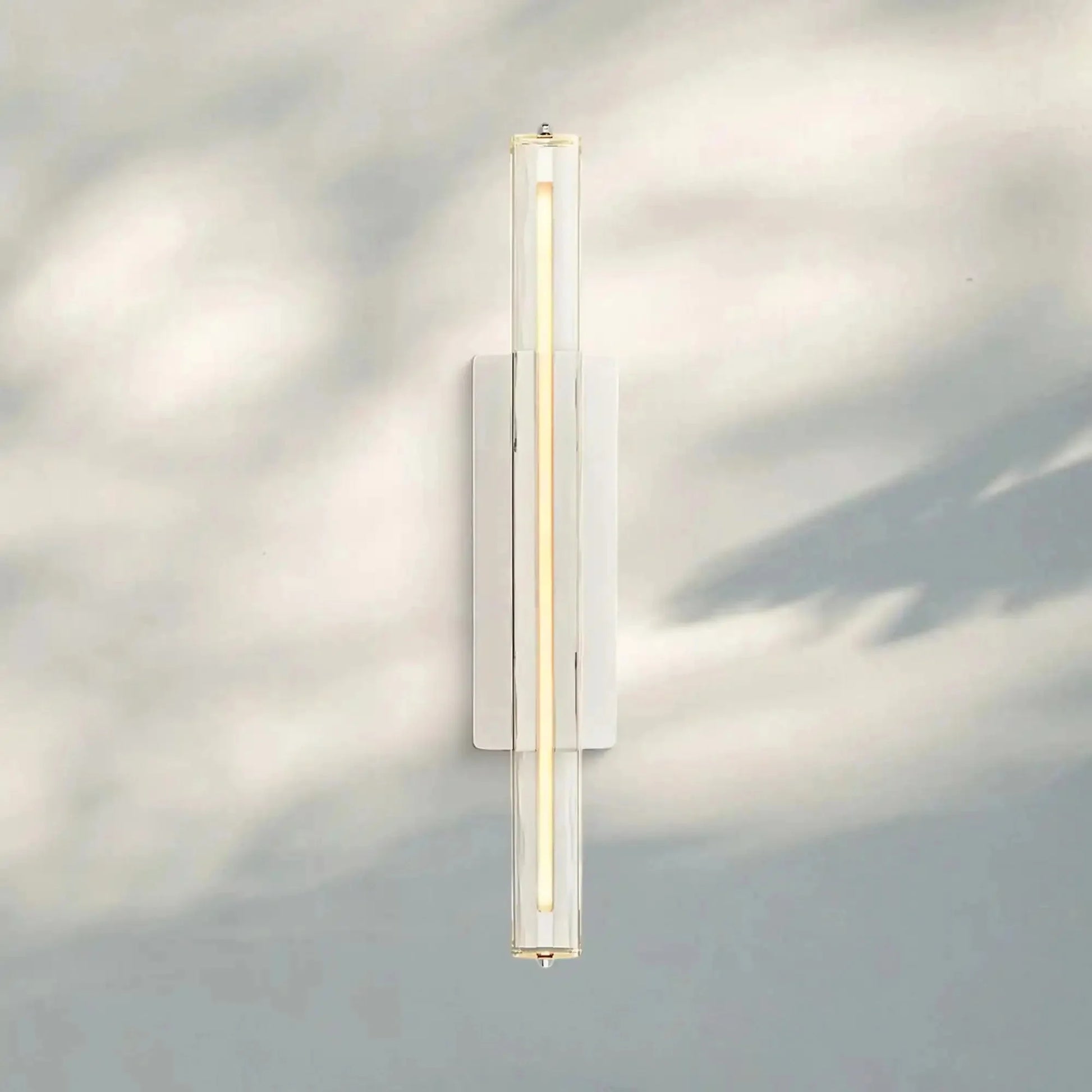 Auburn Crystal Single Wall Sconce - 25''NickelBlushlighting