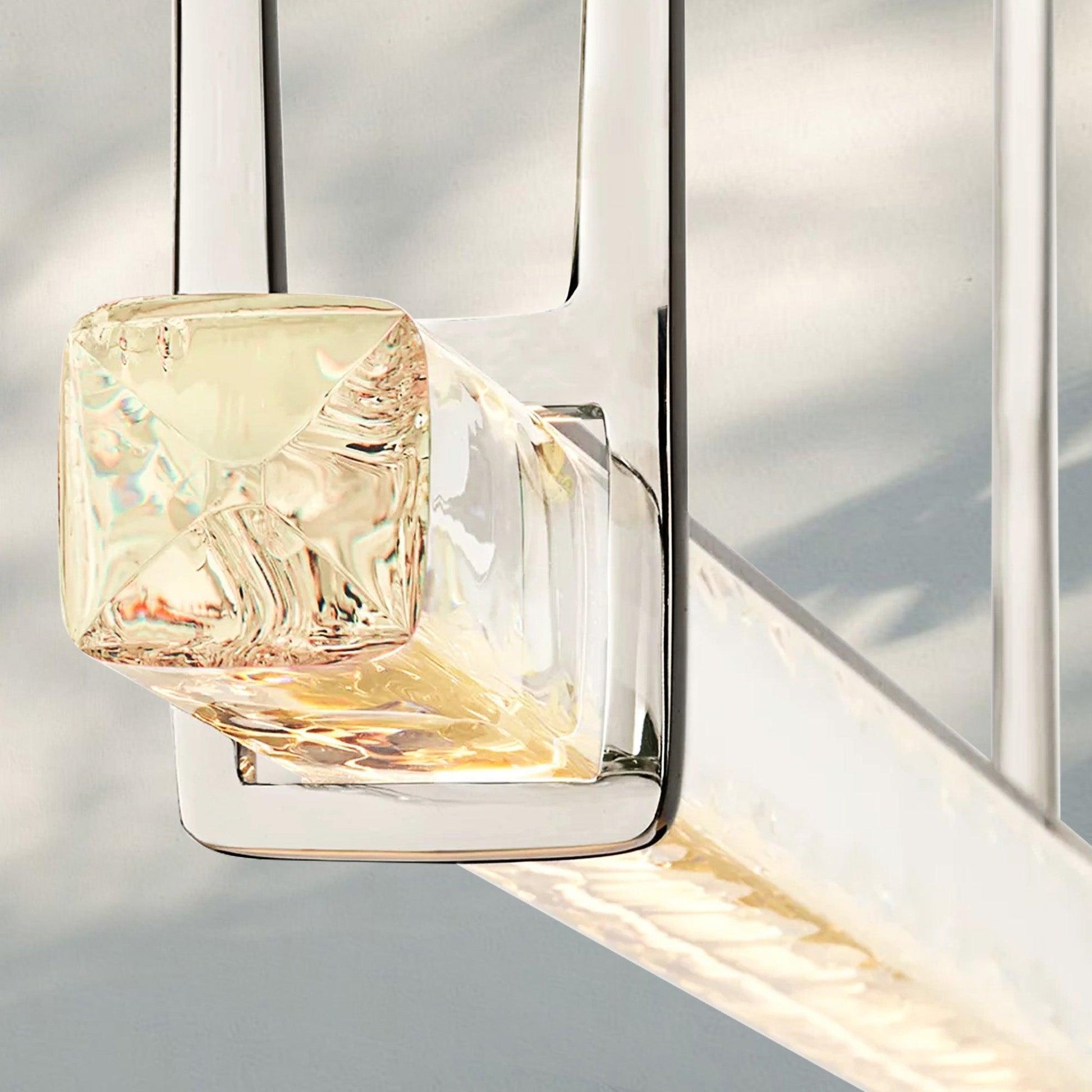 Auduban Crystal Single Bar Linear Chandelier-