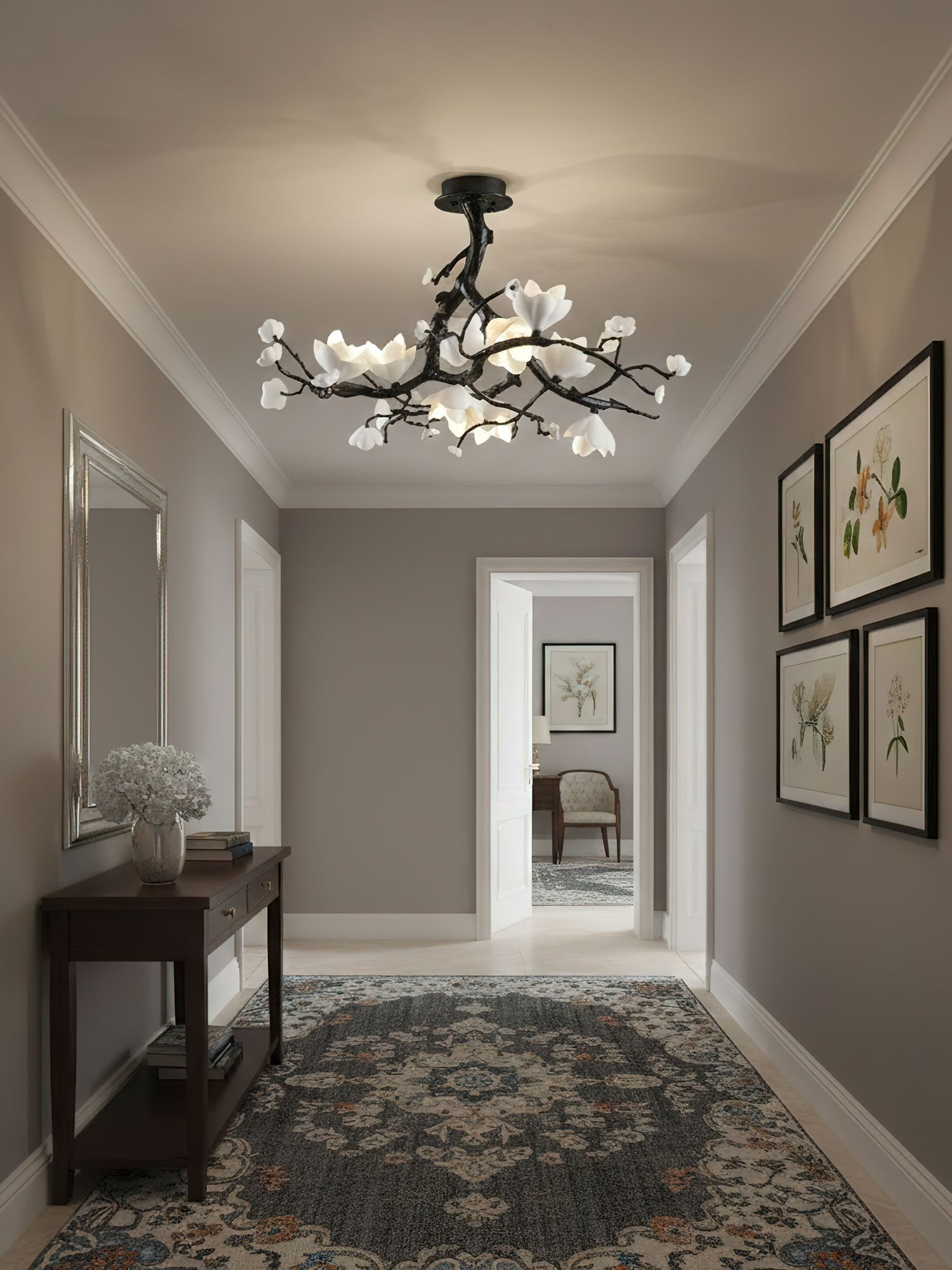 Black Branch Copper Tree Chandelier - ∅ 31.5″ x H 17.7″ / Dia 80cm x H 45cmDark CopperTrivellolab