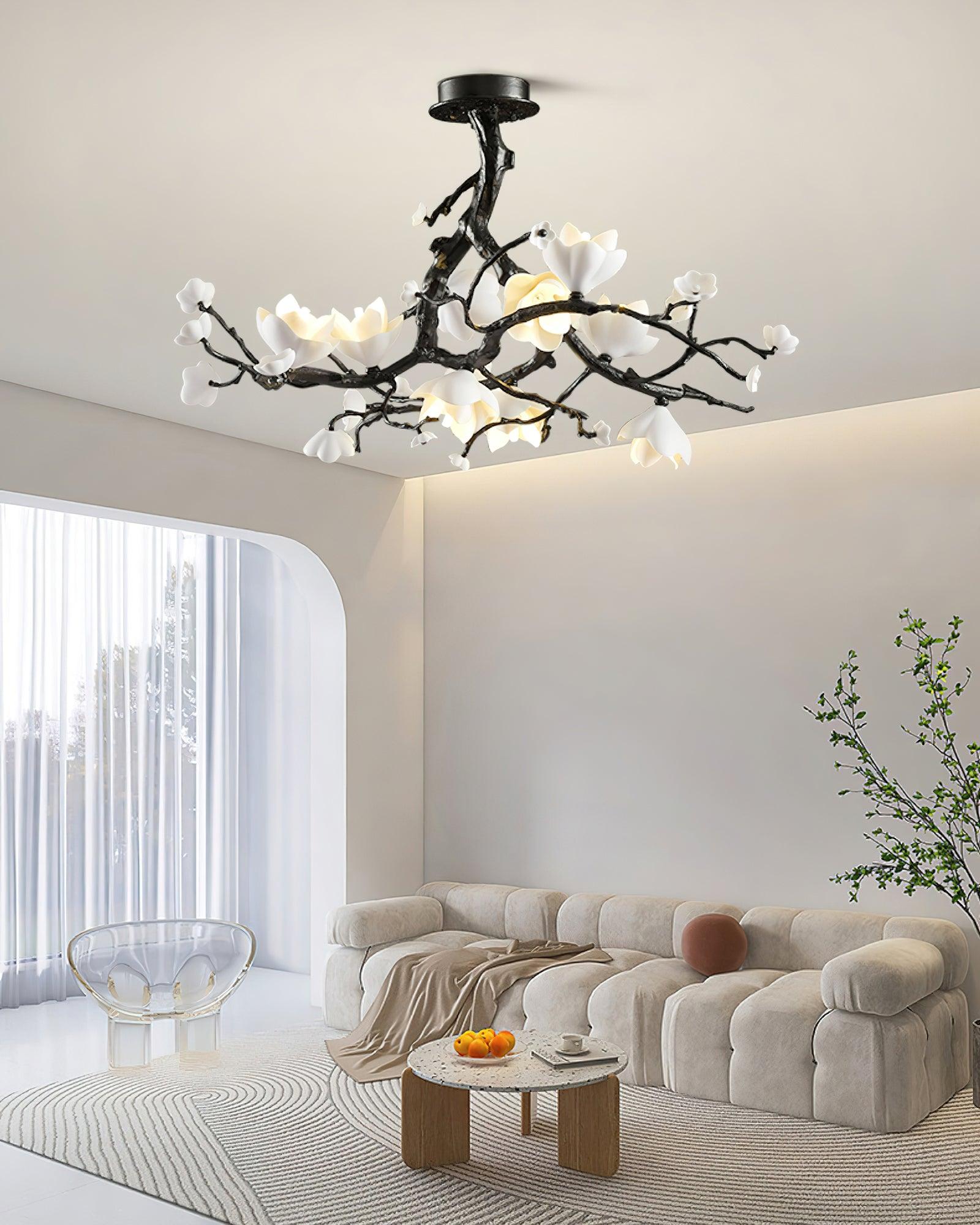 Black Branch Copper Tree Chandelier - ∅ 31.5″ x H 17.7″ / Dia 80cm x H 45cmDark CopperTrivellolab