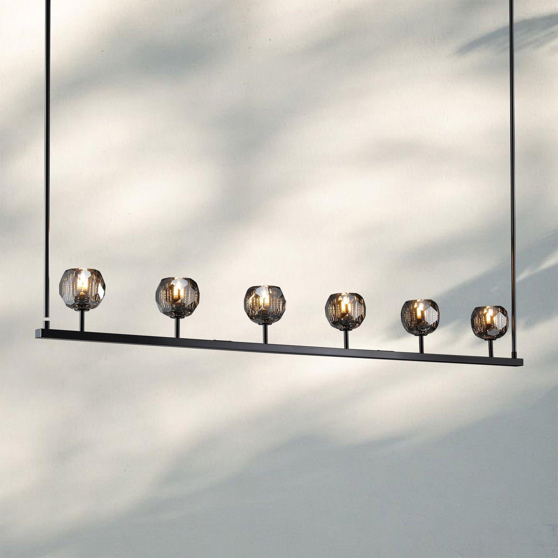 Bouble De Crystal Ball Linear Chandelier 48” 60"-