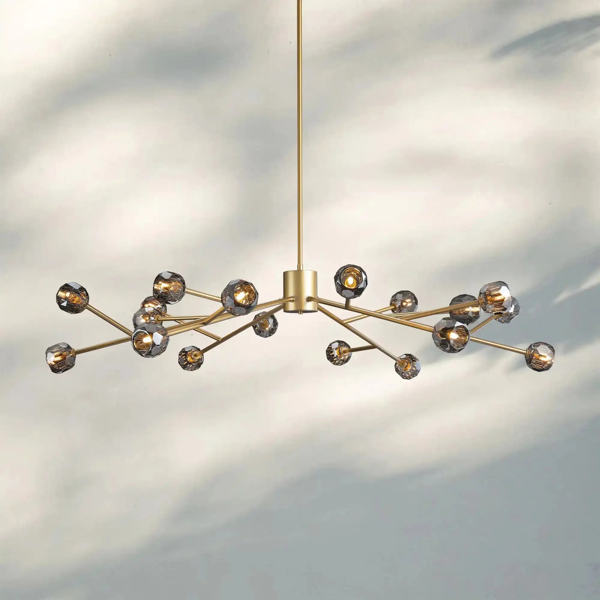 Bouble De Crystal Round Chandelier-Blushlighting