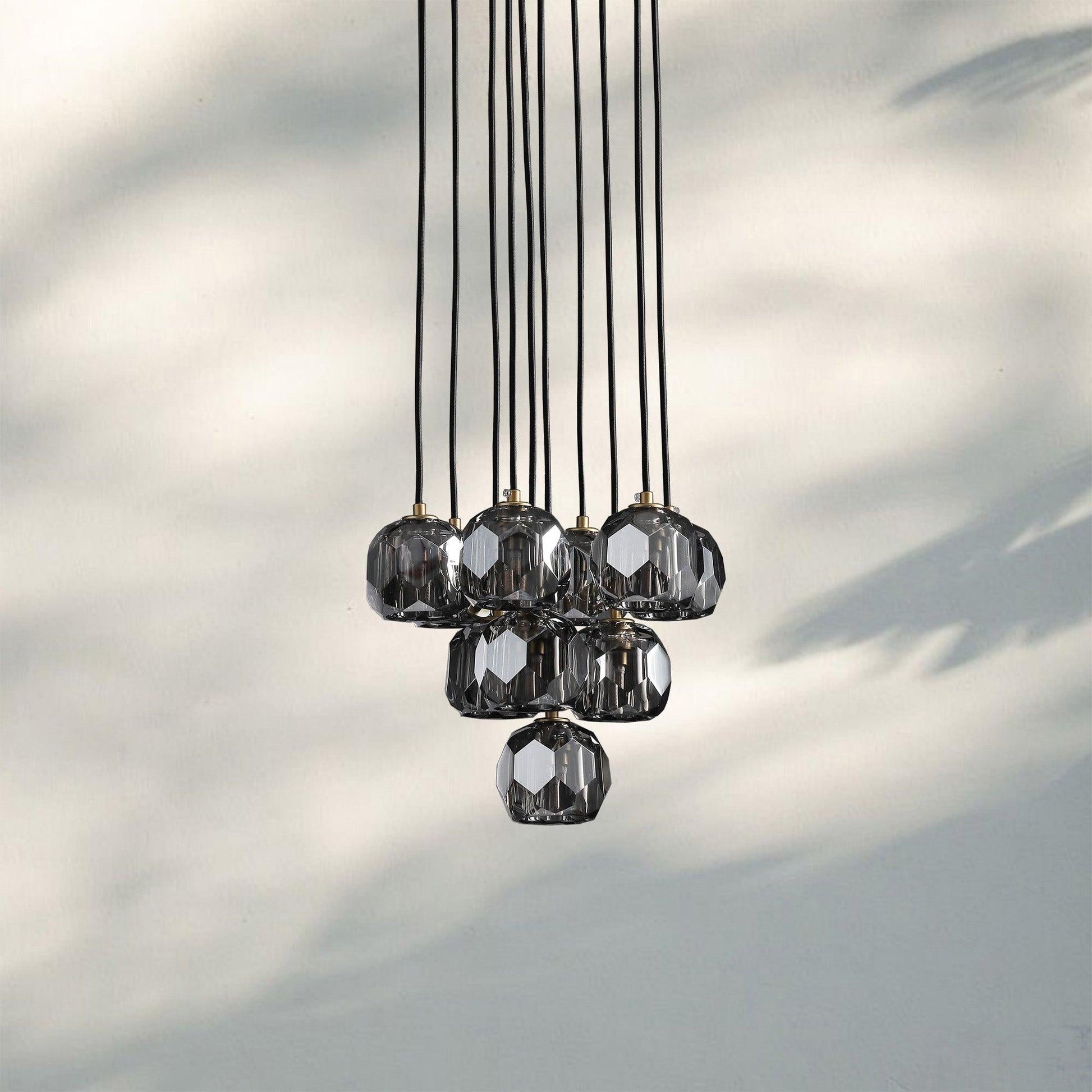 Bouble De Crystal Round Cluster Chandelier-