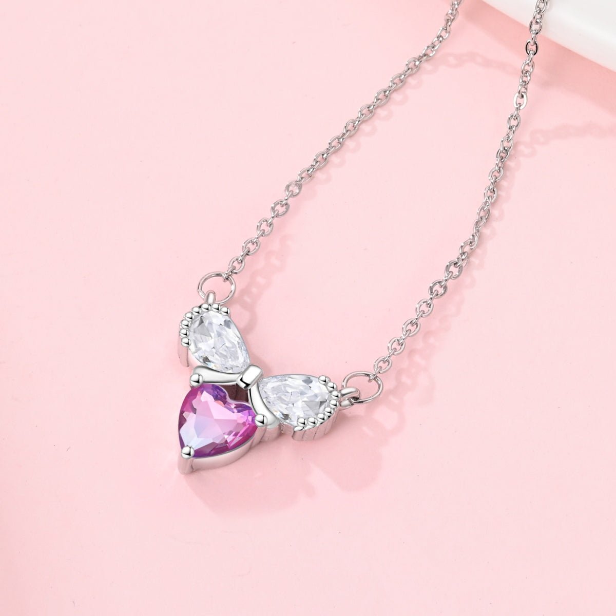 Trivellolab Bow & Heart Elegance Necklace