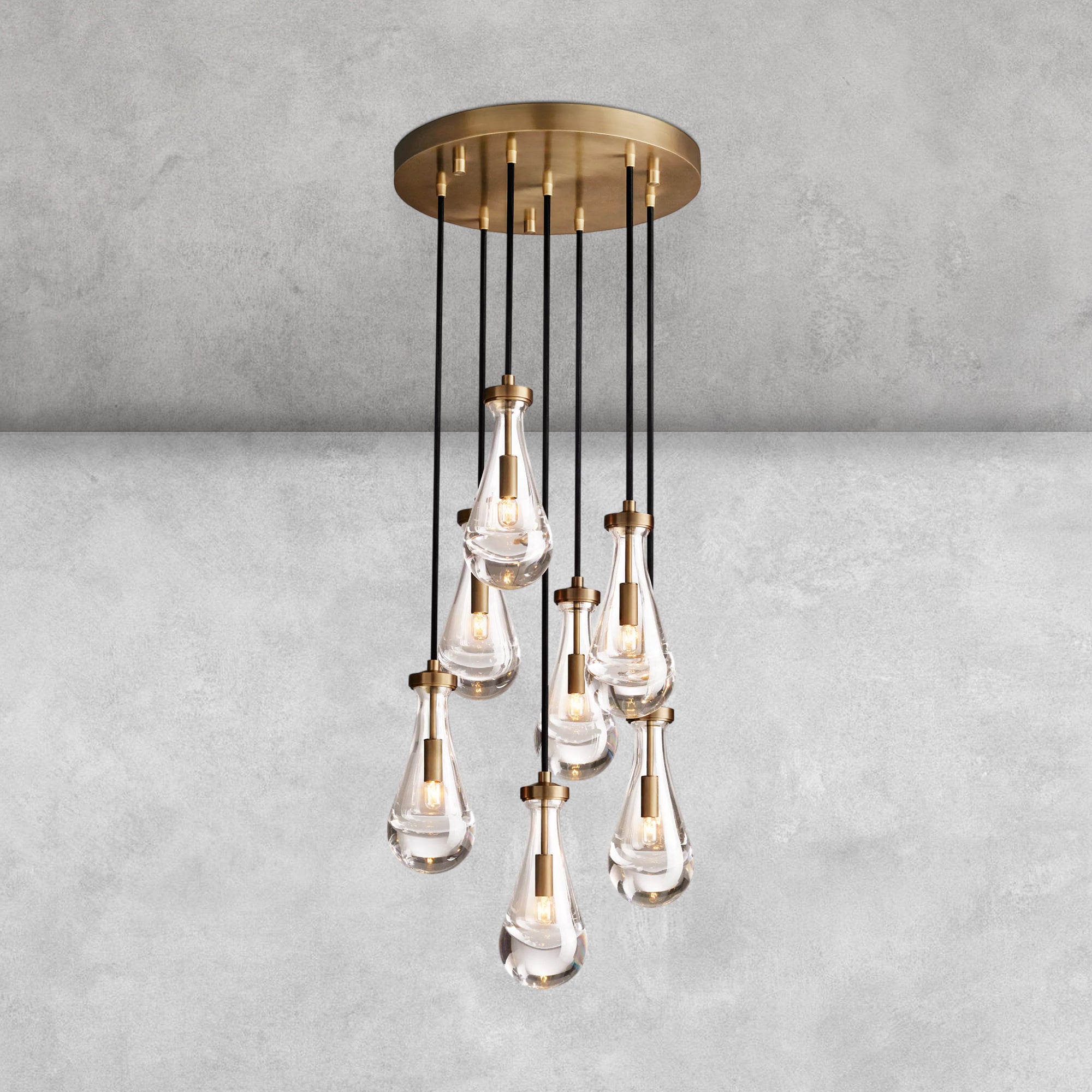 Raindrop Round Chandelier
