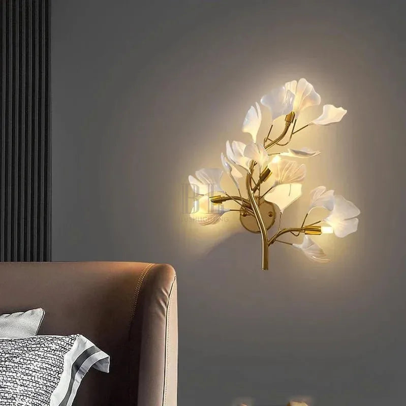Calla Modern Leaf Wall Lamp - Warm Light 2700KTrivellolab