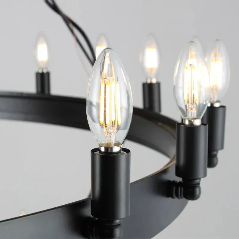 Camina Vintage 2-Tier Round Chandelier-