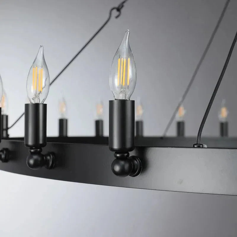 Camina Vintage 2-Tier Round Chandelier-