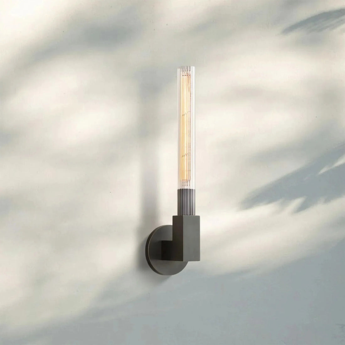 Cannel Single Wall Sconce-Nickel-