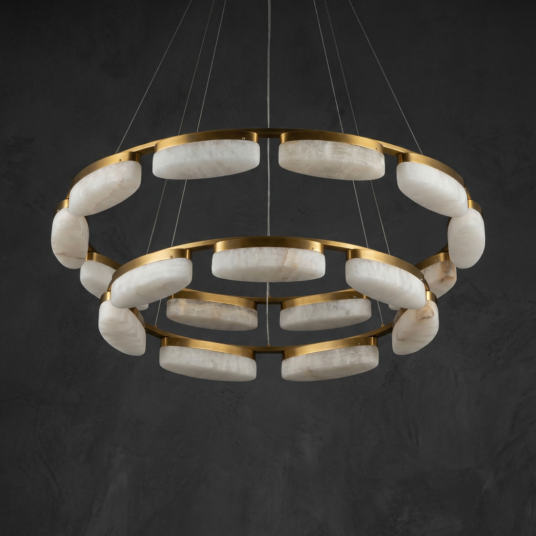 Chandelier For Dining Room in brass